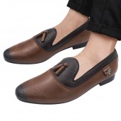 https://www.himelshop.com/Exclusive Design Leather Formal Loafers Shoe For Men- Brown & Black