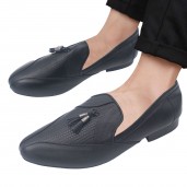 https://www.himelshop.com/Exclusive Design Leather Formal Loafers Shoe For Men-Black