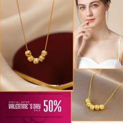 https://www.himelshop.com/Five Blessings Necklace Woman Love Transfer Gold - Plated Moisture Light Luxury Jewellery Necklace