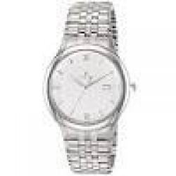 Titan 1494SM02 Analog Black Dial Watch for Men- Silver