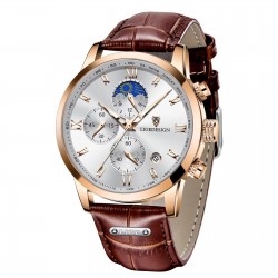 https://www.himelshop.com/LIGE Luxury Watches for Men Quartz Business Watch Waterproof Clock Wristwatch Mens Brown Watch