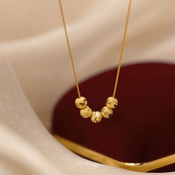 https://www.himelshop.com/Gold Plated Luxury Jewellery Necklace for Five Blessings Female Love Transfer Necklace 