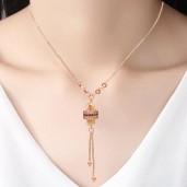 https://www.himelshop.com/Simple Elegant Thin Chain Necklace With Pearl Rhinestones Pendant